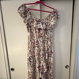 NWT High low faux wrap dress